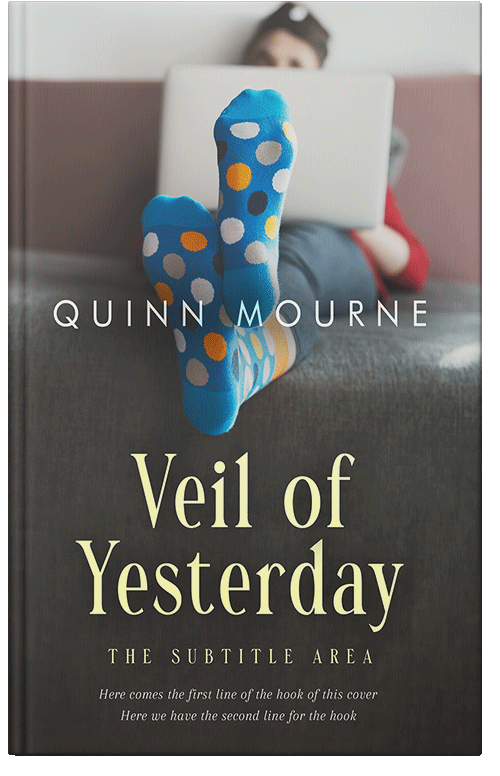 Front view of Premade Teen & Young Adult Book Cover - Lunar Green