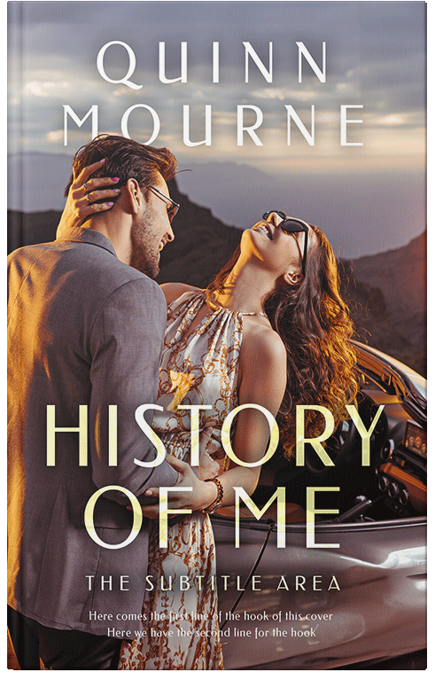 Front view of Premade Romance Book Cover - Sand Dune