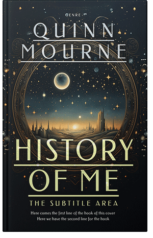 Pre Made Book Cover Black