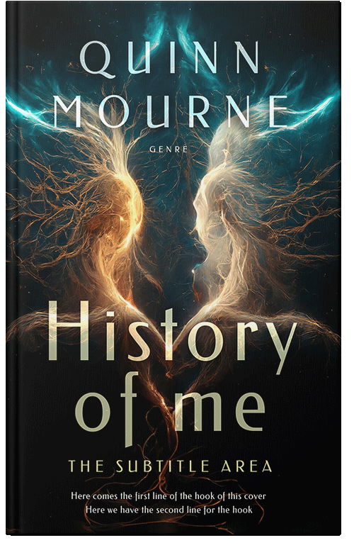 Front view of Premade Surreal Book Cover - Indian Khaki