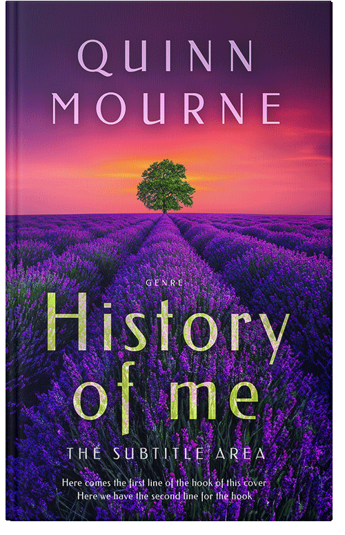 Front view of Premade Nature Book Cover - Deep Blush