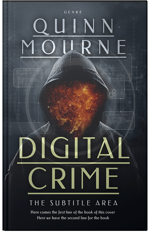 Front view of Premade Mystery & Thriller & Suspense Book Cover - Shark