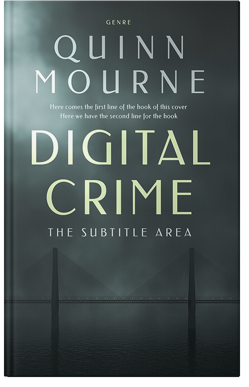 Front view of Premade Mystery & Thriller & Suspense Book Cover - Outer Space