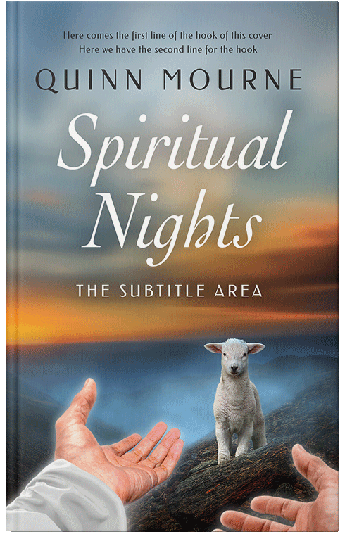 Front view of Premade Religion & Spirituality Book Cover - Oslo Gray