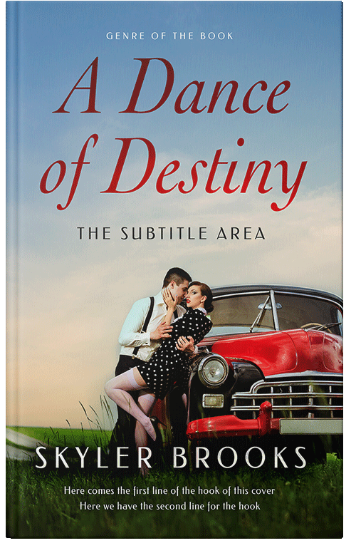 Front view of Premade Romance Book Cover - Green Spring