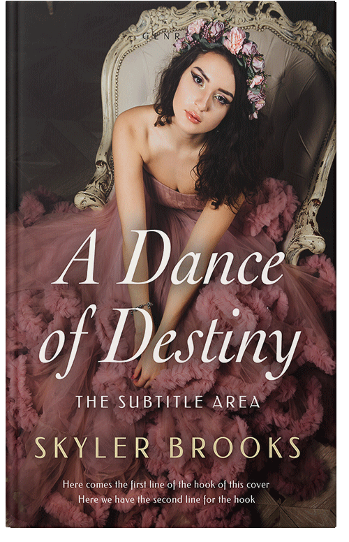 Front view of Premade Chick Lit Book Cover - Crater Brown