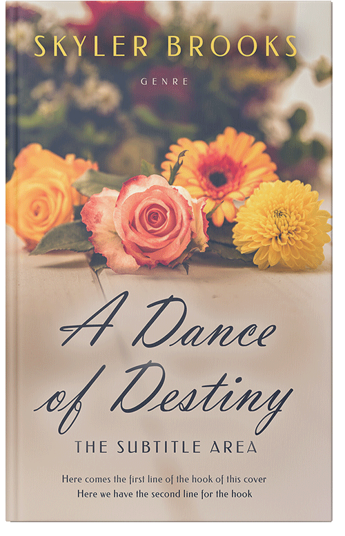Front view of Premade Romance Book Cover - Tan