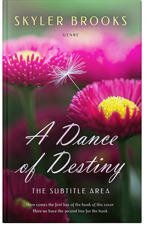 Pre Made Book Cover Deep Blush