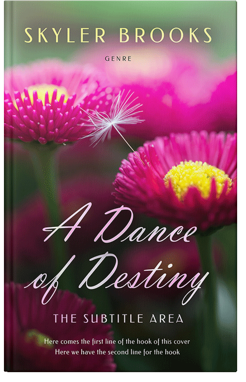 Front view of Premade Nature Book Cover - Deep Blush