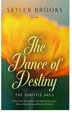 Premade Book Cover Gamboge