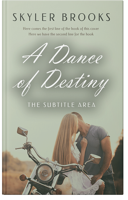 Front view of Premade Romance Book Cover - Green Spring