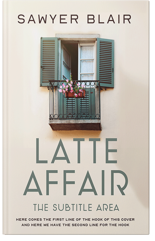 Front view of Premade Literary Fiction Book Cover - Fuscous Gray