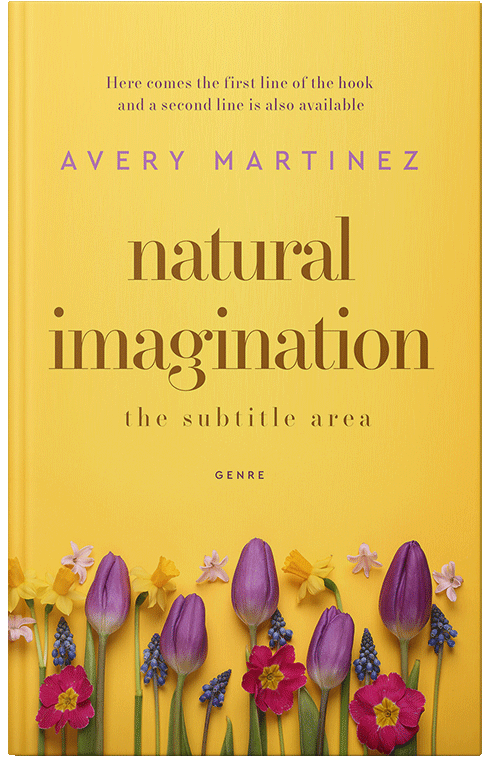 Front view of Premade Nature Book Cover - Cream Can