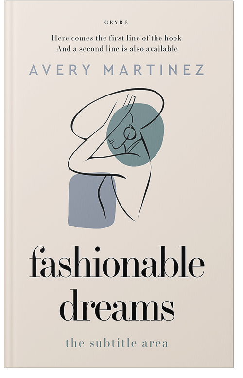 Front view of Premade Chick Lit Book Cover - Dawn Pink