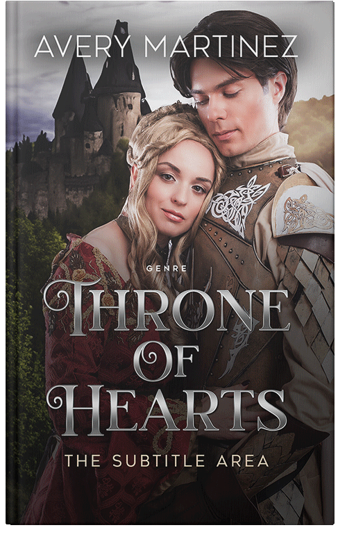 Front view of Premade Romance Book Cover - Cocoa Brown