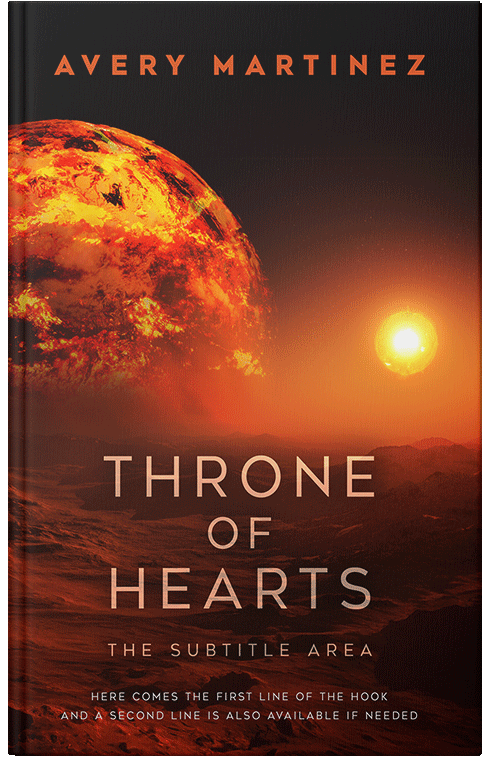 Front view of Premade Science Fiction Book Cover - Hot Cinnamon