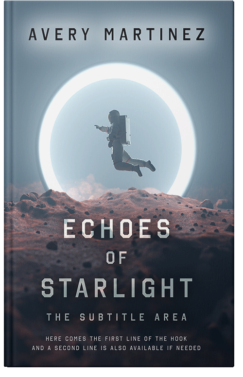 Front view of Premade Science Fiction Book Cover - Bright Gray