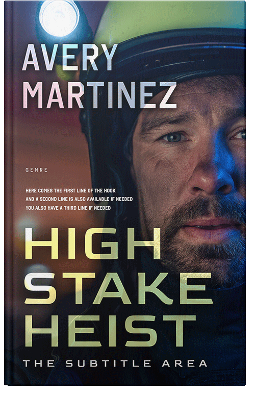 Front view of Premade Action & Adventure Book Cover - Cinder