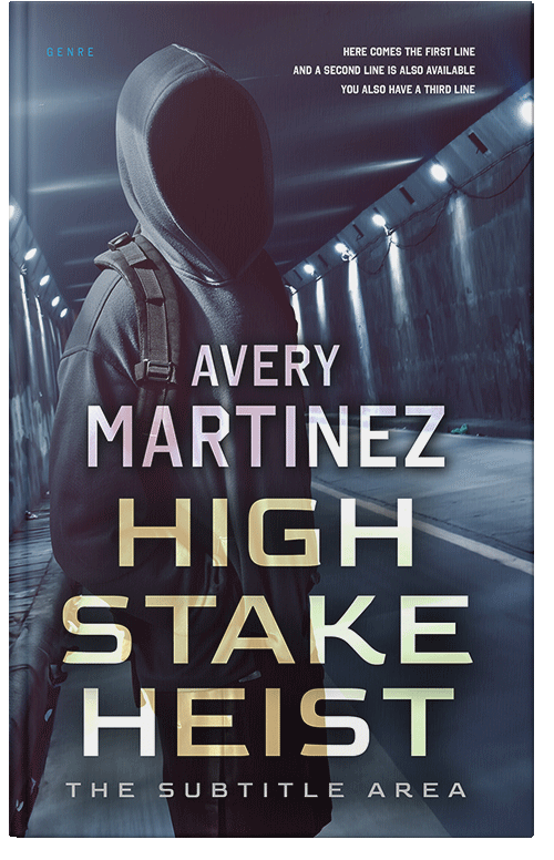 Front view of Premade Mystery & Thriller & Suspense Book Cover - Steel Gray