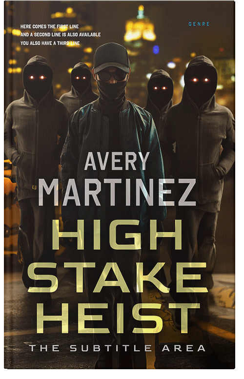 Front view of Premade Mystery & Thriller & Suspense Book Cover - Karaka