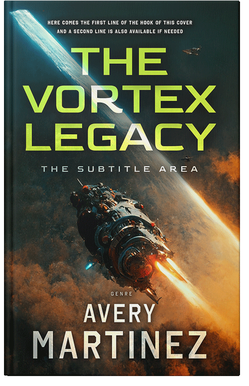 Front view of Premade Science Fiction Book Cover - Laser