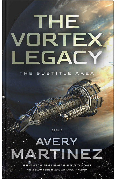 Front view of Premade Science Fiction Book Cover - Bison Hide