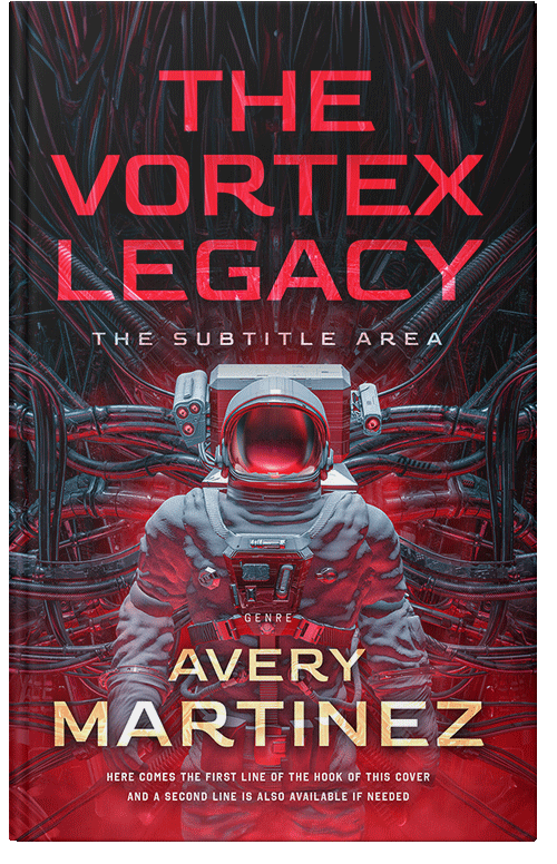 Front view of Gondola #30318 - Premade Science Fiction Book Cover