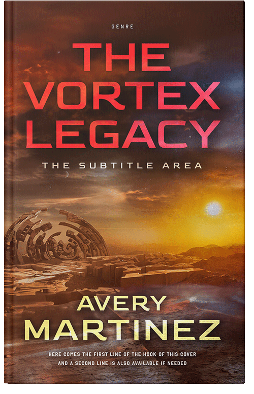 Front view of Premade Science Fiction Book Cover - Brown Derby