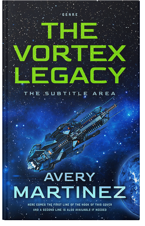 Front view of Premade Science Fiction Book Cover - Black Pearl