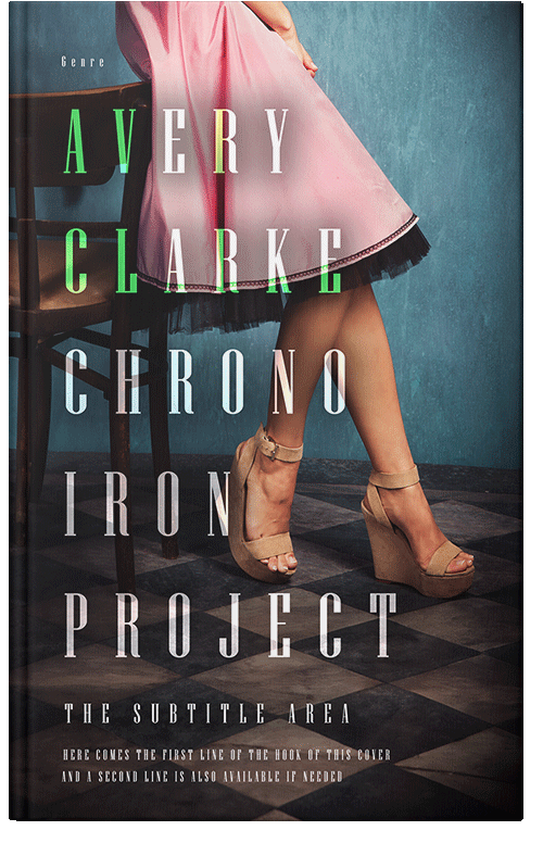 Front view of Premade Chick Lit Book Cover - Shark