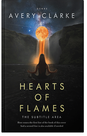 Pre Made Book Cover Black