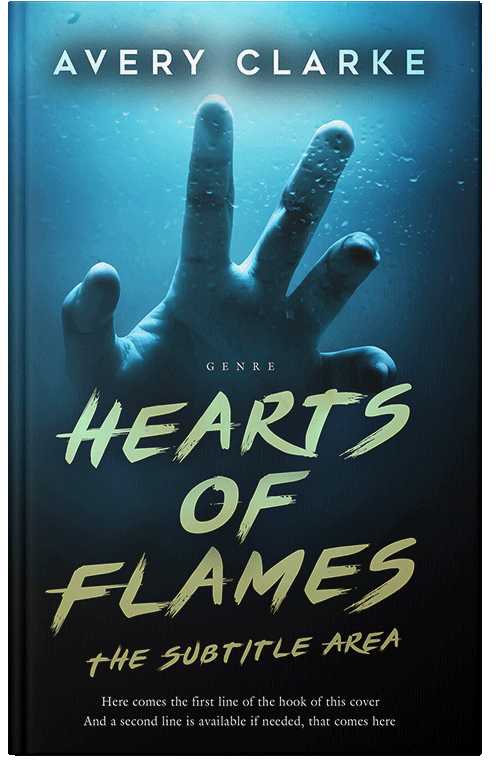 Front view of Premade Horror Book Cover - Black Pearl