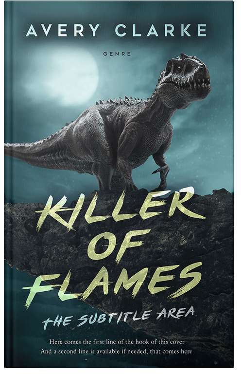 Front view of Premade Fantasy Book Cover - Timber Green