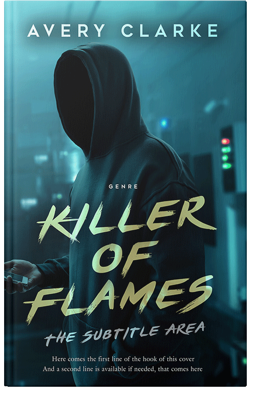 Front view of Premade Mystery & Thriller & Suspense Book Cover - Black Pearl