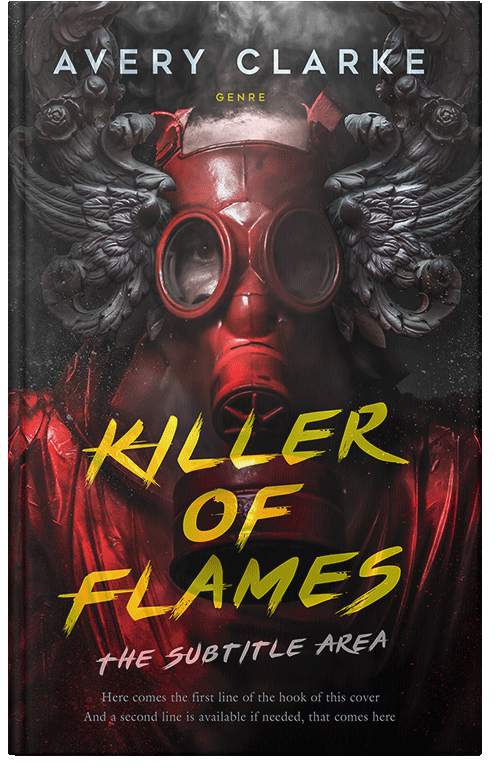 Front view of Premade Apocalyptica Book Cover - Cocoa Brown