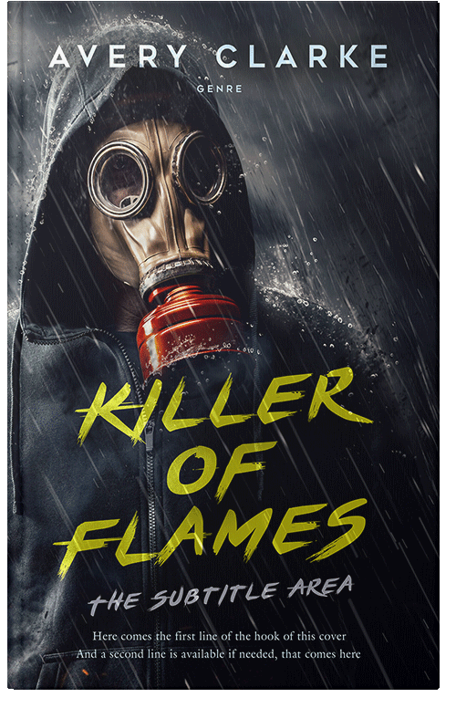 Front view of Premade Apocalyptica Book Cover - Woodsmoke