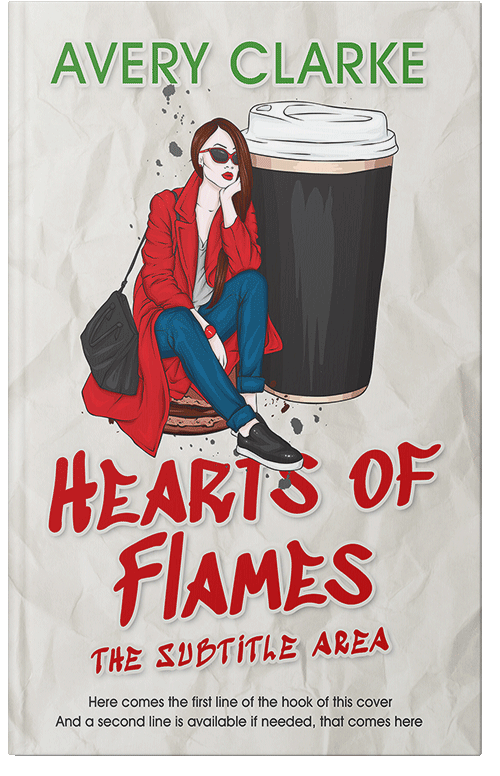 Front view of Premade Chick Lit Book Cover - Cararra