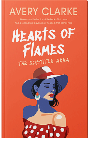 Premade Book Cover Flamingo