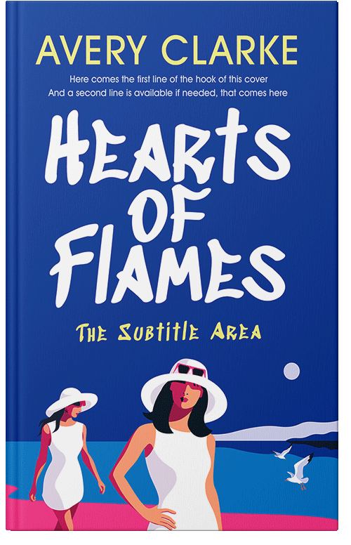 Front view of Premade Chick Lit Book Cover - Smalt