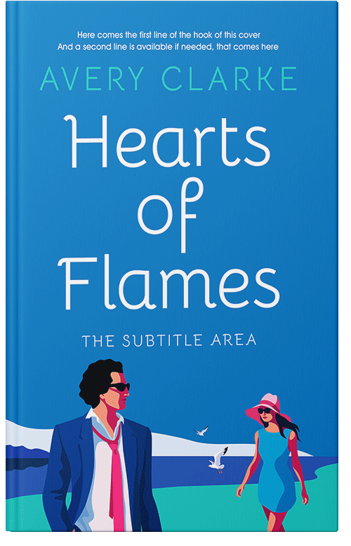 Front view of Premade Romance Book Cover - Lochmara