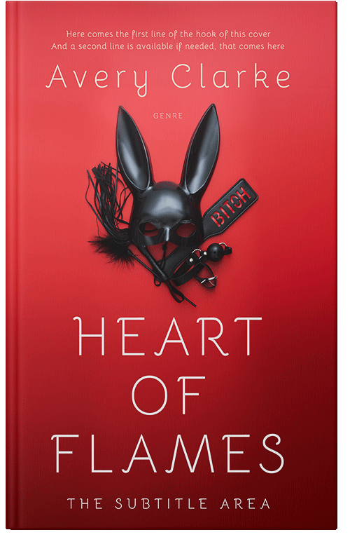 Front view of Premade Erotica Book Cover - Brick Red