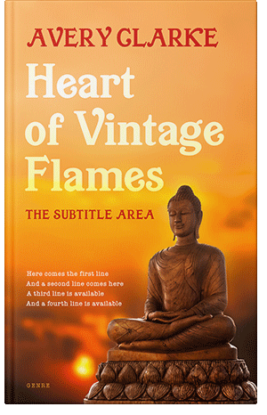 Pre Made Book Cover Yellow Orange