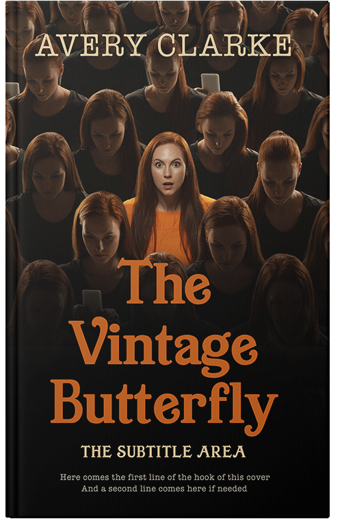 Front view of Premade Self-Improvement & Self-Help Book Cover - Copper