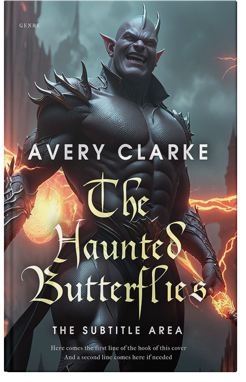 Front view of Premade Fantasy Book Cover - Shark