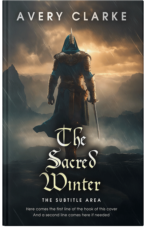 Front view of Premade Religion & Spirituality Book Cover - Outer Space