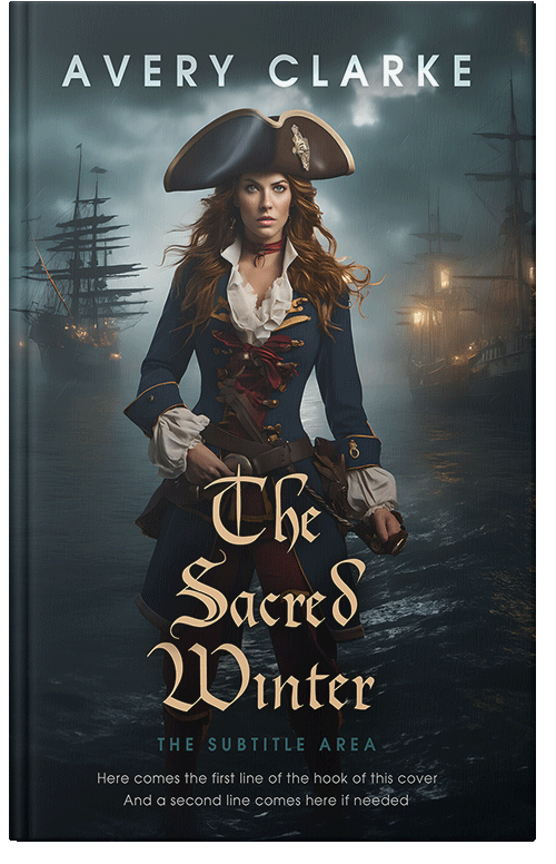 Front view of Premade Historical Book Cover - Outer Space