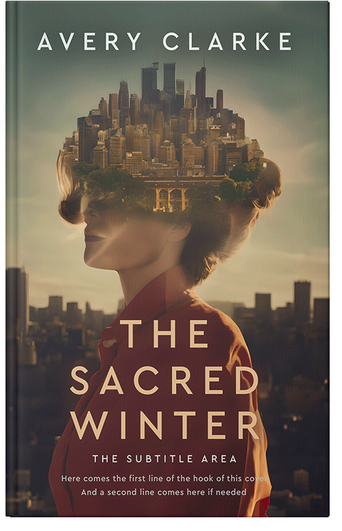 Front view of Premade Surreal Book Cover - Rock