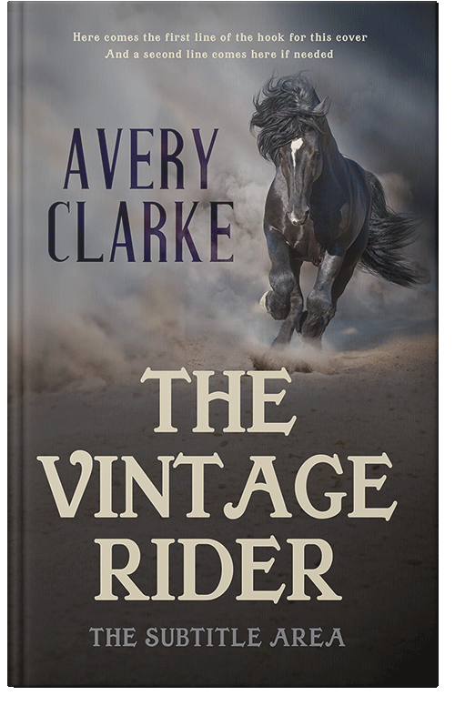 Front view of Premade Western Book Cover - Masala