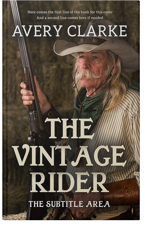 Front view of Premade Historical Book Cover - Oil