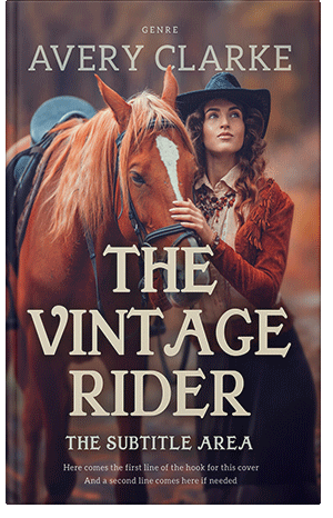 Pre Made Book Cover Woody Brown